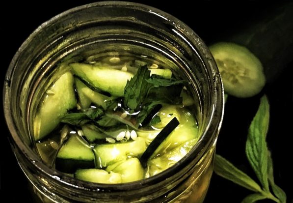 DIY Cucumber & Mint Shrub
