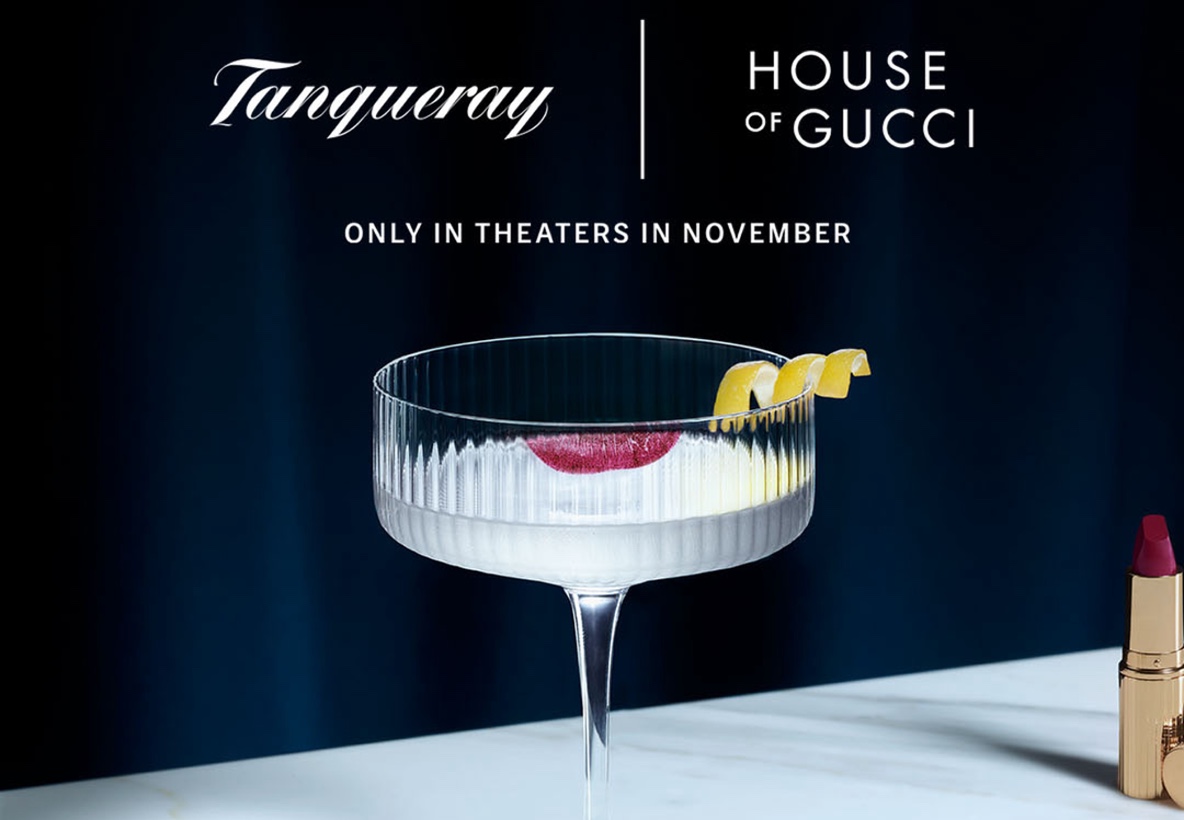 A Tanqueray Martini With A Twist Stars As A Pivotal Catalyst In MGM's New  House of Gucci Film